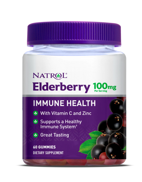 Natrol Elderberry Gummies 60 Жевательных конфет