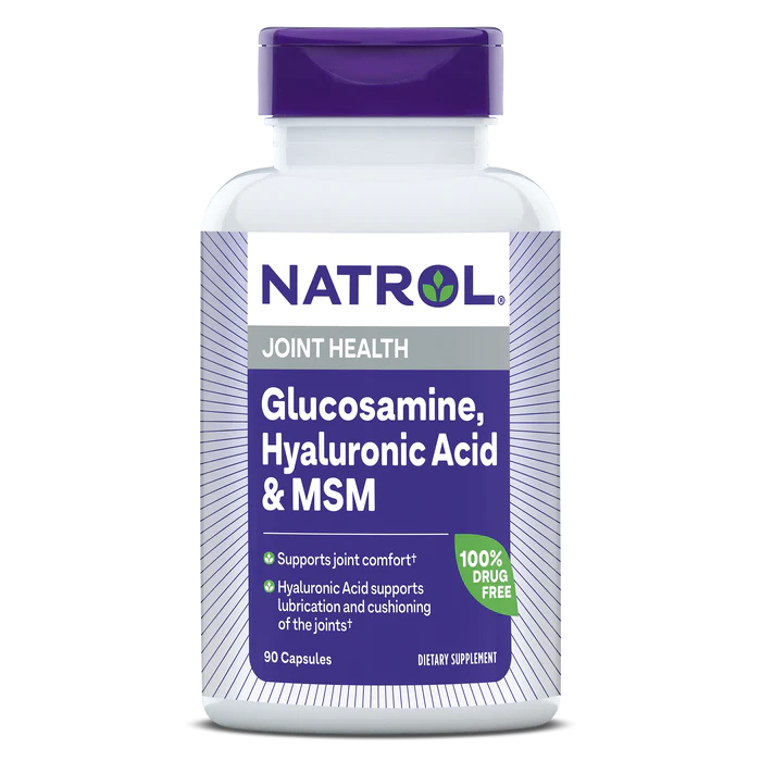 Natrol Hyaluronic Acid MSM & Glucosamine 90 Капсул