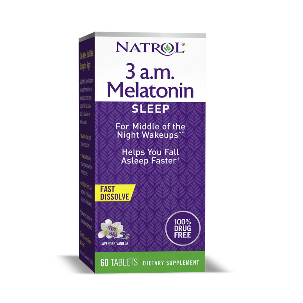 Natrol 3 A.M. Melatonin F/D Lavender Vanilla 60 таблеток