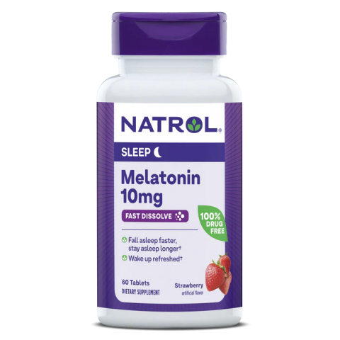 Natrol Melatonin Fast Dissolve 10 Mg, 60 Таблеток для рассасывания
