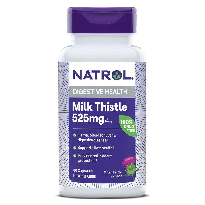 Natrol Milk Thistle Std Plus V2 525 Mg, 60 Капсул