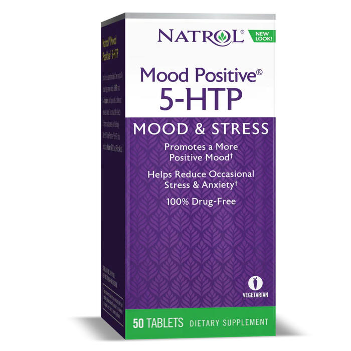 Natrol Mood Positive 5-HTP Mood & Stress Tablets 50 Mg, 50 Таблеток
