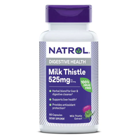 Natrol Milk Thistle Std Plus V2 525 Mg, 60 Капсул