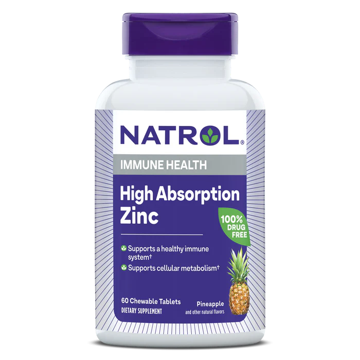 Natrol High Absorption Zinc 7.5 Мг, 60 Таблеток