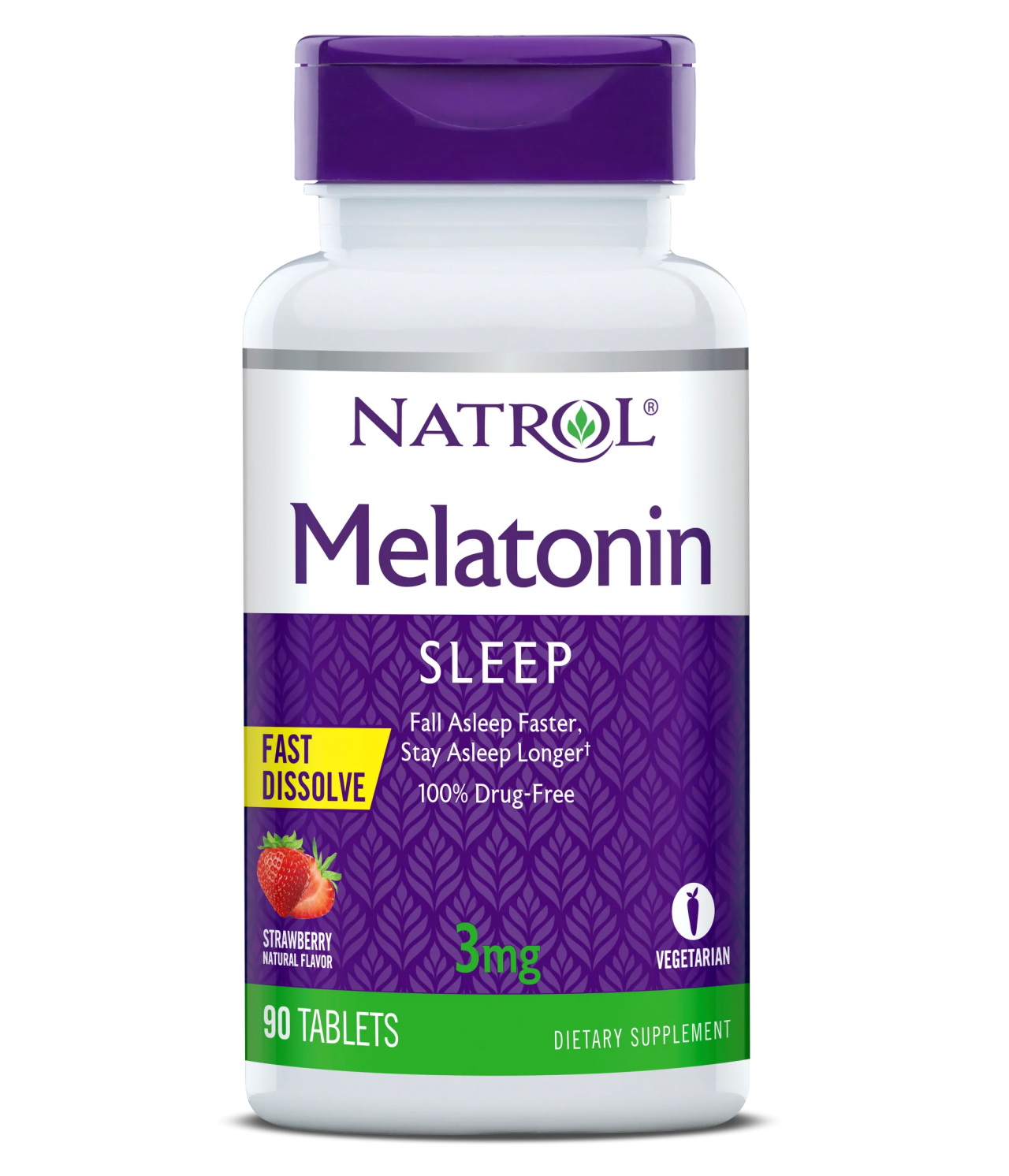 Natrol Melatonin Fast Dissolve 3 Mg, 90 Таблеток для рассасывания